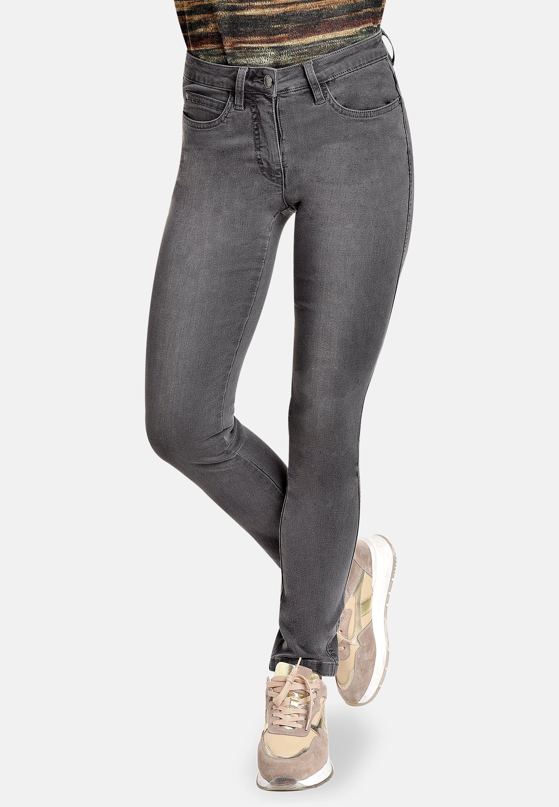 BICALLA Regular-fit-Jeans 5 Pockets 30 - 06/anthra washed (1-tlg)