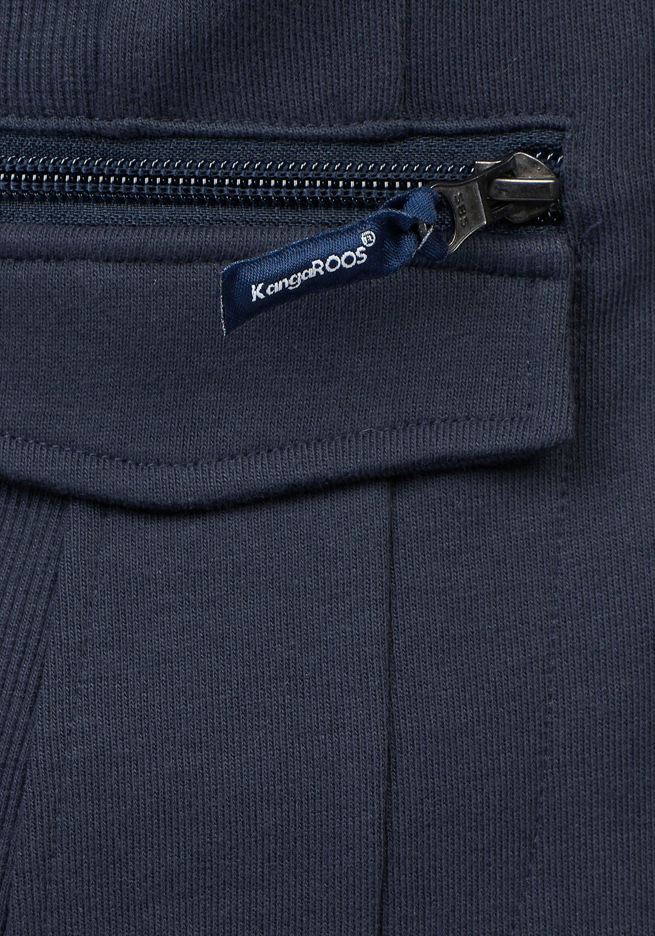 KangaROOS Sweatblazer mit vielen Details und abnehmbarer Kapuze