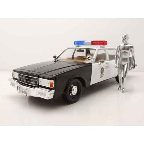GREENLIGHT collectibles Modellauto Chevrolet Caprice Metropolitan Police 1987 Terminator 2 mit T-1000, Maßstab 1:18