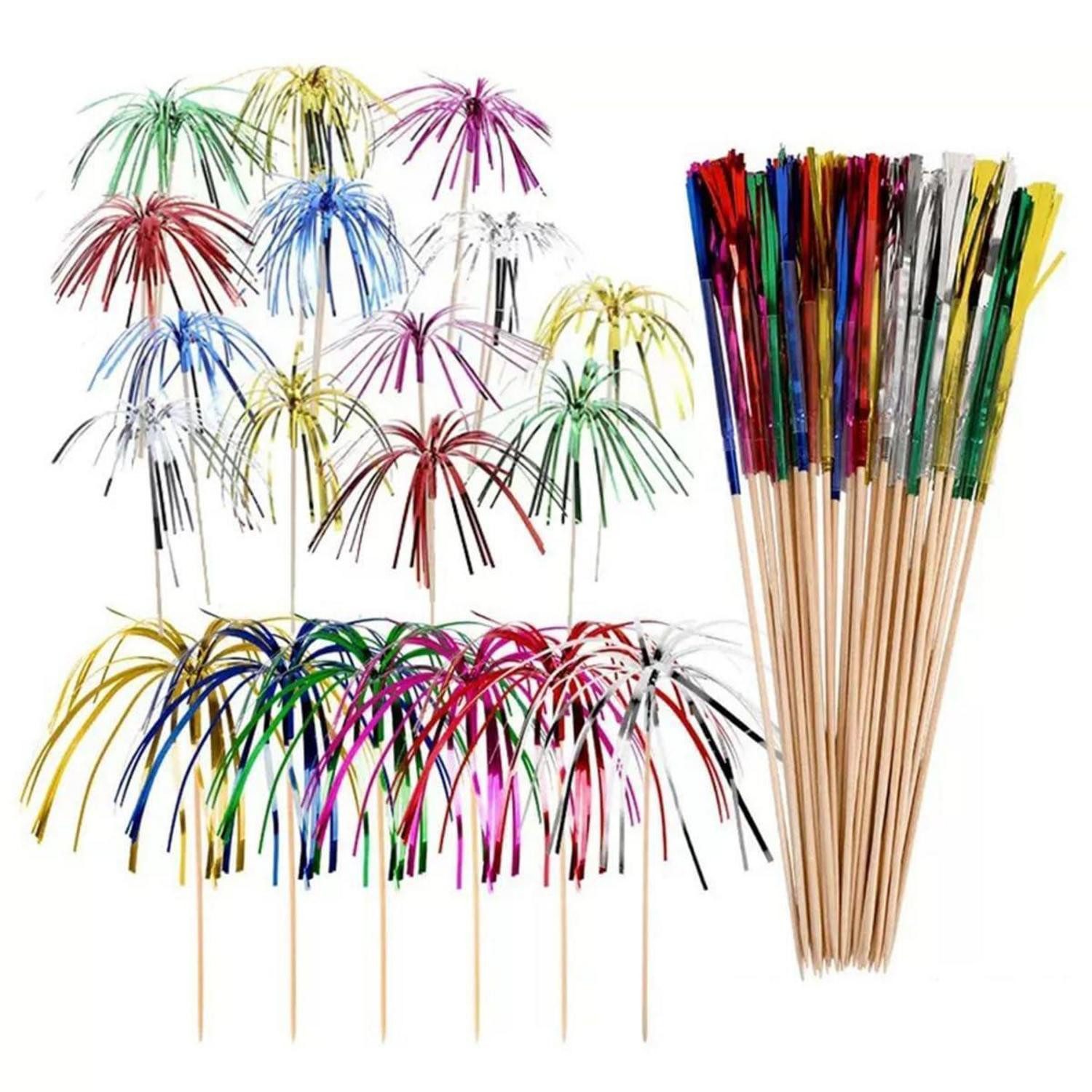 LuxusKollektion Cocktail-Set Cocktail-Regenschirme 50 Stück mini Papierschirme gemischte Farben