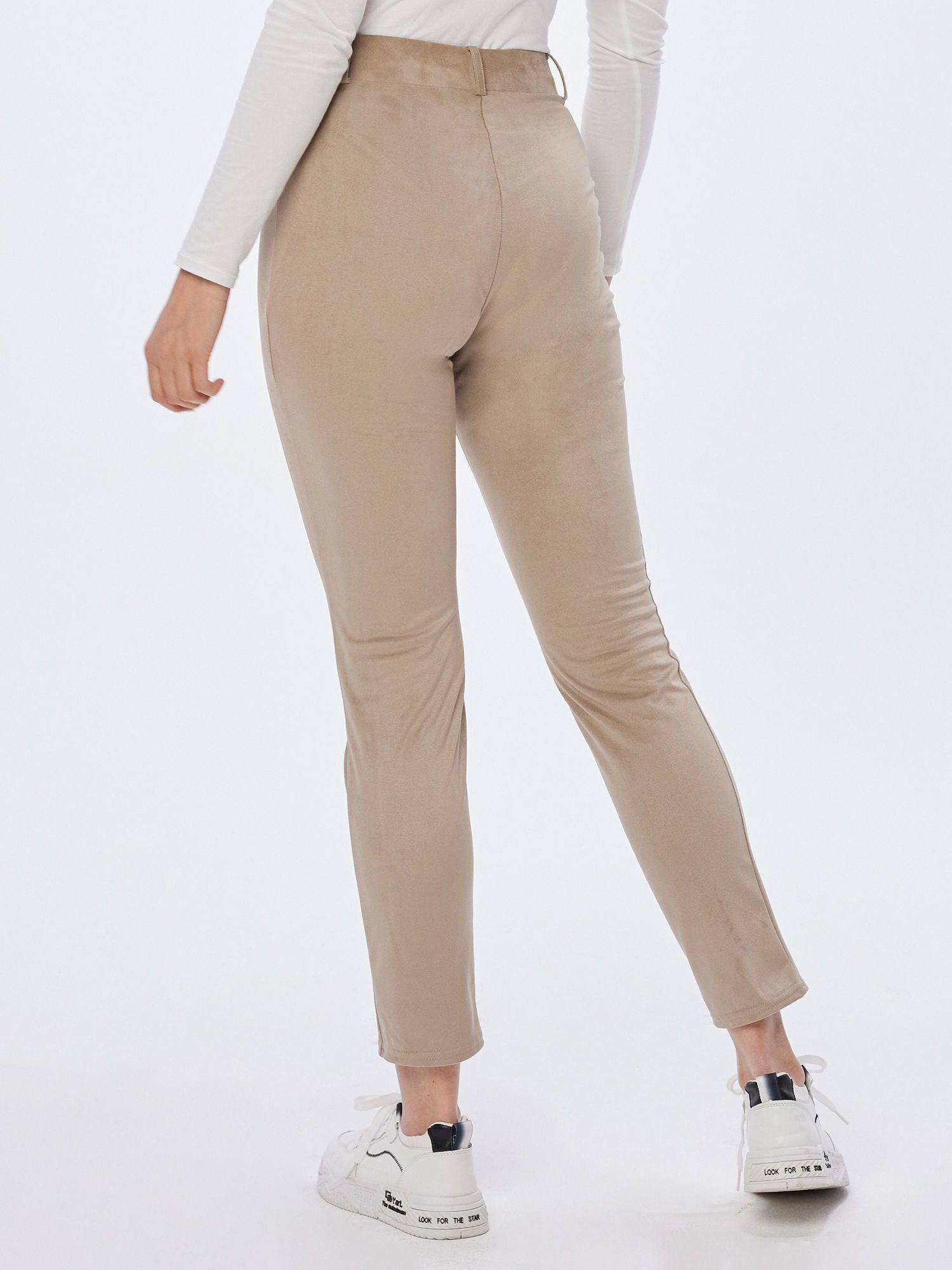 MONACO blue Lederimitathose in Velourslederoptik günstig online kaufen