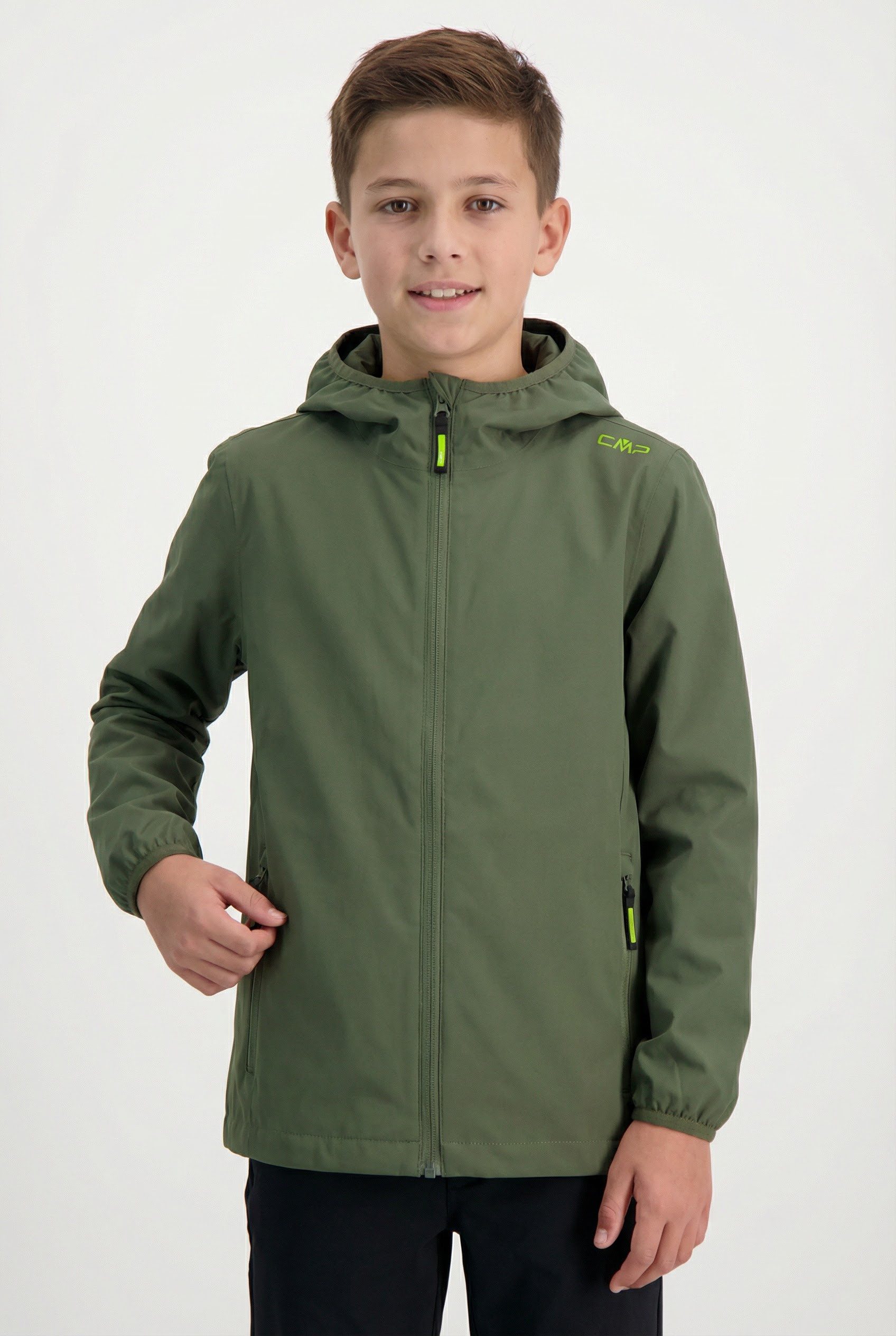 CMP Funktionsjacke KID JACKET FIXED HOOD für Kinder, wasserabweisend, windabweisend, atmungsaktiv