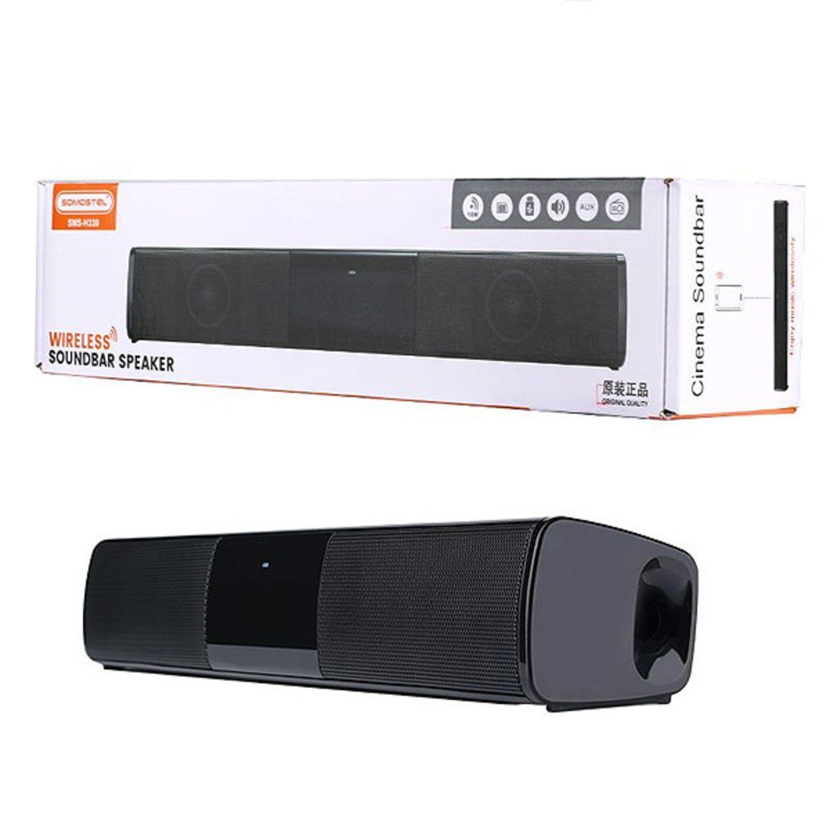 Somostel Somostel Bluetooth-Lautsprecher H330 Bluetooth Schwarz Soundbar Bluetooth-Lautsprecher