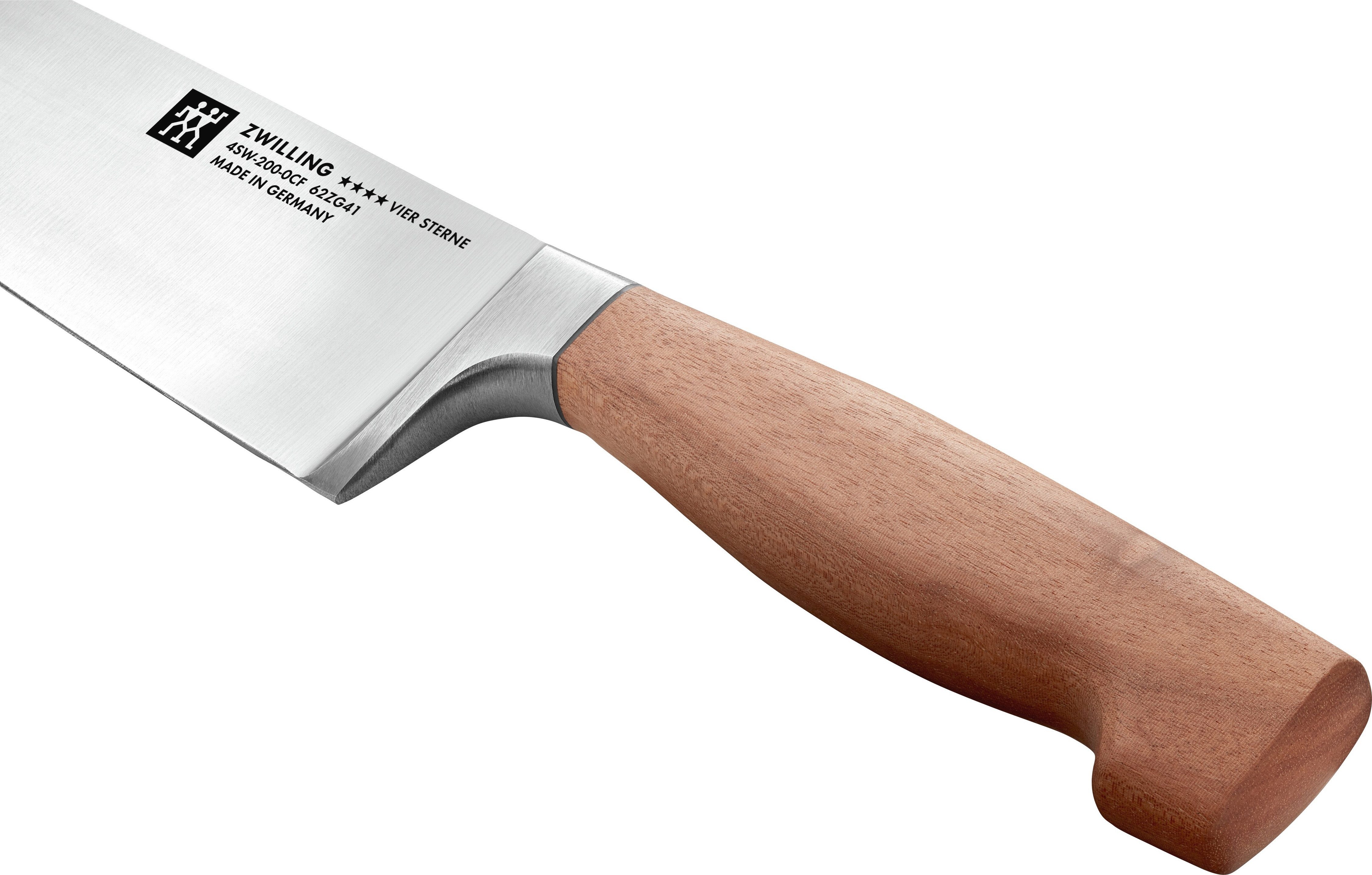 Zwilling Universalküchenmesser VIER STERNE Wood, Made in Germany, Eigehärtete Klinge, FSC-Zertifizitiertes Holz