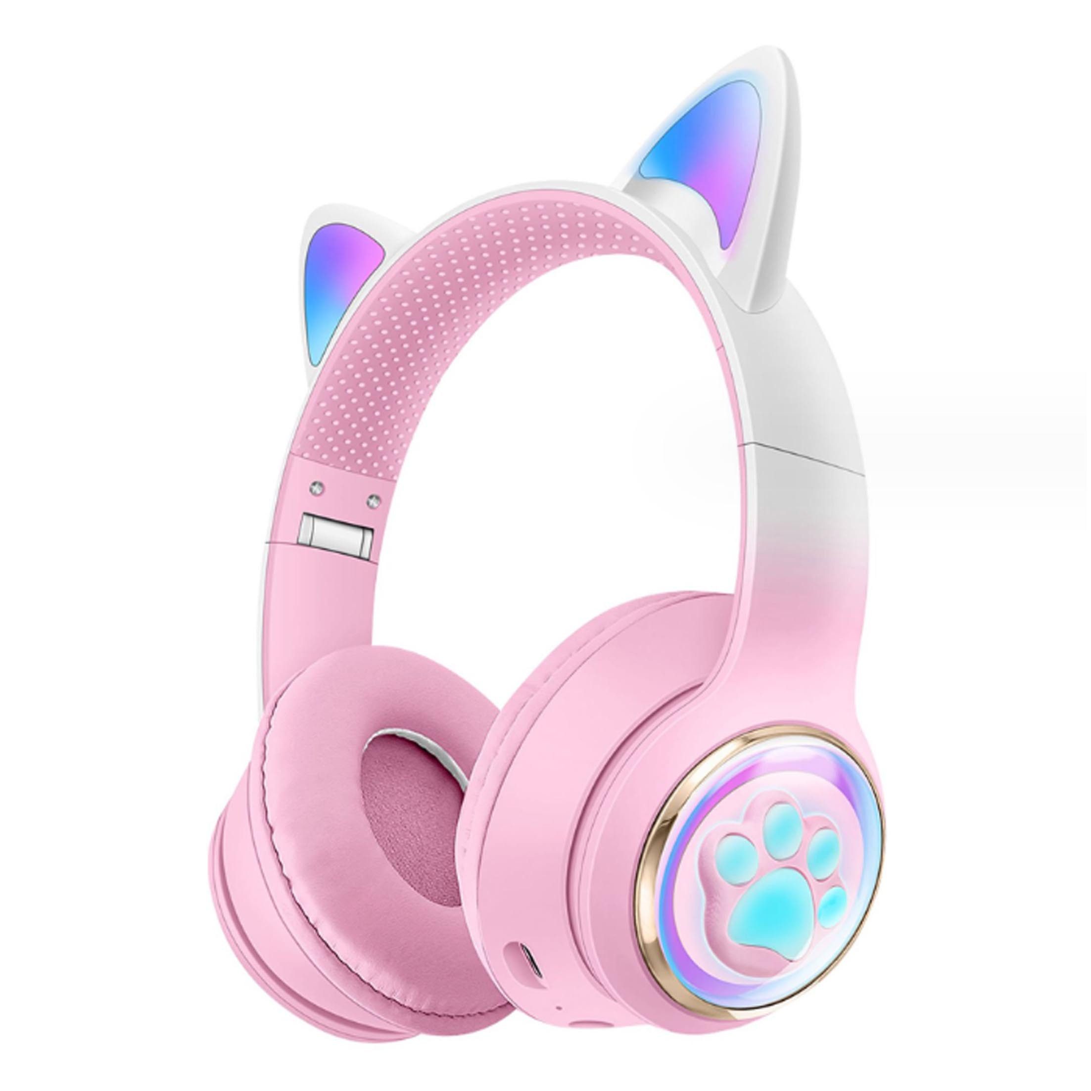 KINSI Наушники, Bluetooth-Kopfhörer,Kabellose Наушники,Gaming-Headset Наушники (Externe TF-Karte kann eingelegt werden, kann Anrufe entgegennehmen)