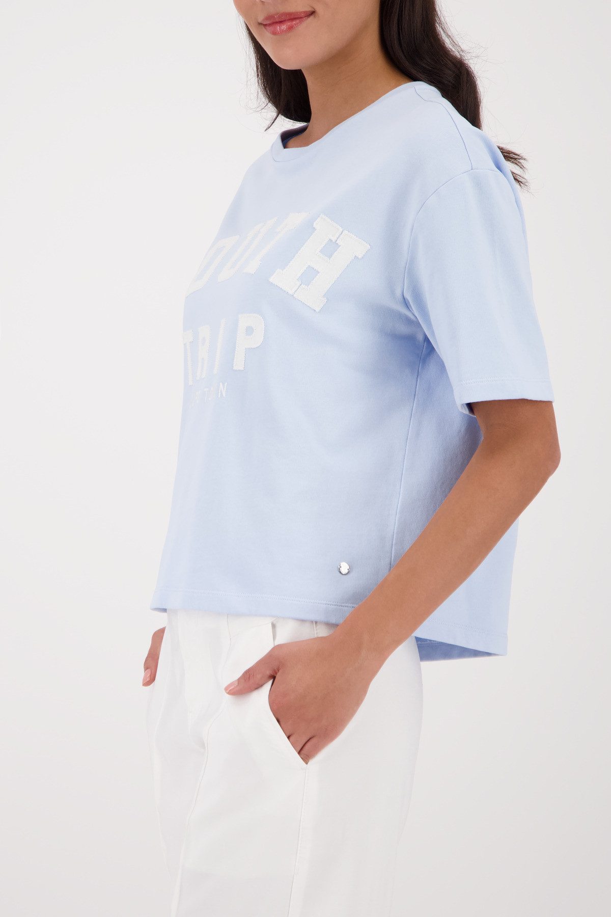 Monari Sweatshirt Sweatshirt Schrift Regular fit mit aufgenähtem Schriftzug günstig online kaufen
