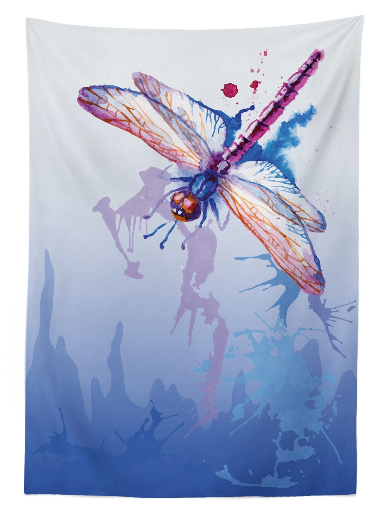 Bunt Farbfest Farben, abstrakte Tischdecke Klare Bereich Waschbar Abakuhaus Außen geeignet den Libelle Für