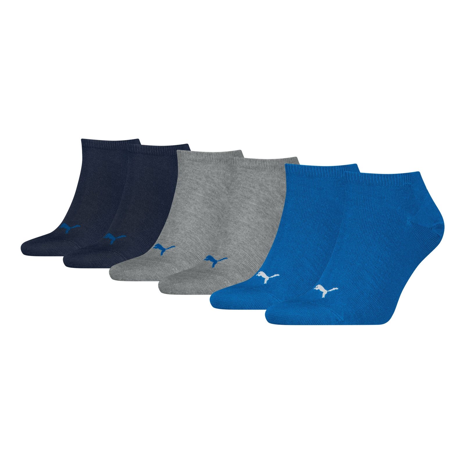 PUMA Sneakersocken Soft Cotton (3-Paar) mit Cat-Logo und PUMA-Schriftzug