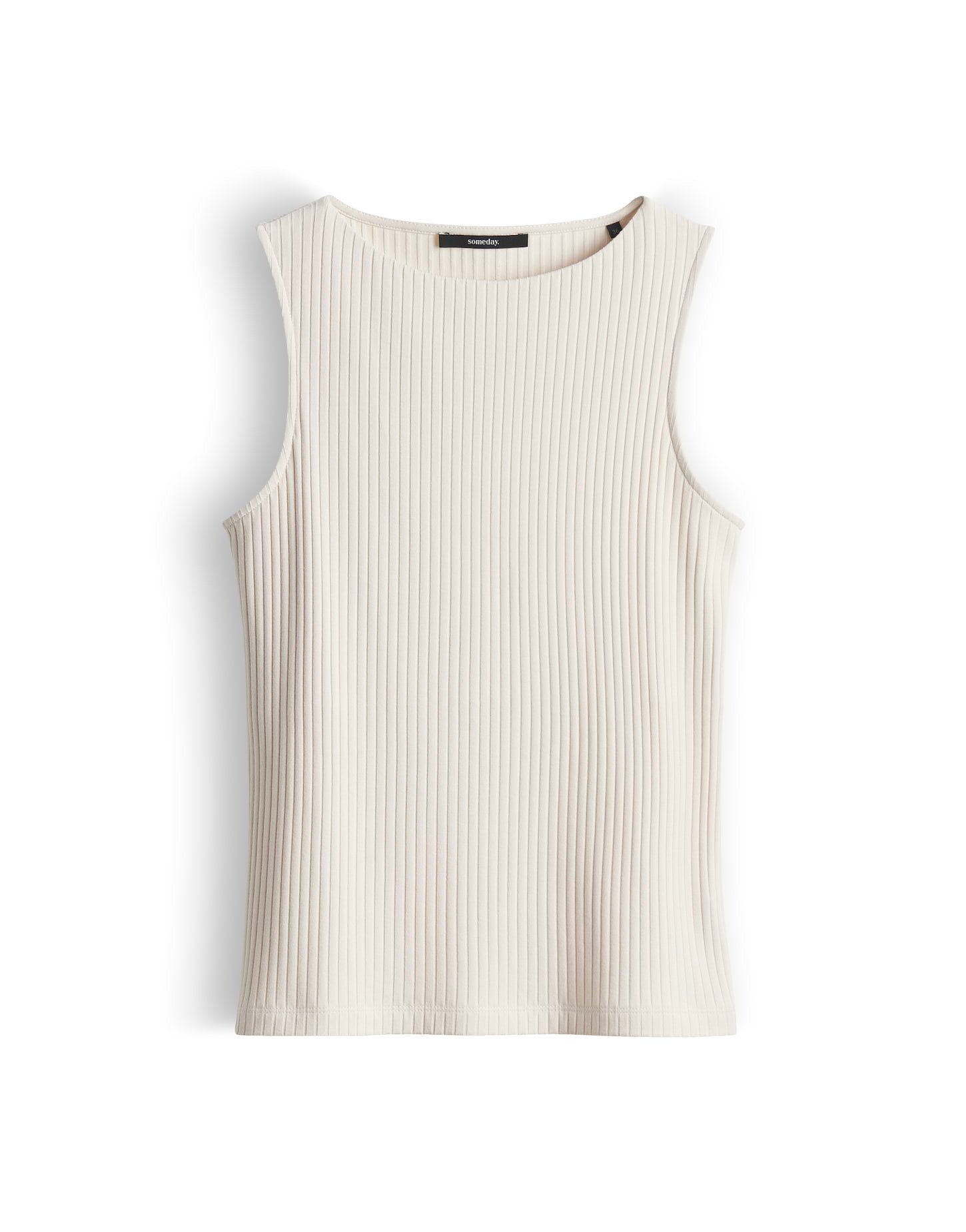 someday Tanktop Kamia aus Rippjersey Ärmellos mit U-Boot-Ausschnitt, ideal zum Layern