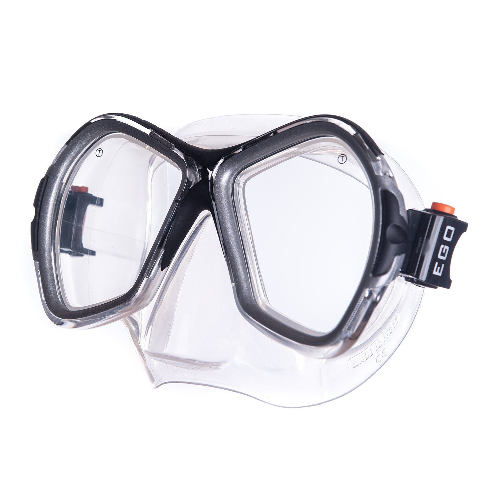 Salvas Schwimmbrille Tauch Maske Phoenix Erwachsene Schwimm Brille Beschlag Silikon Schnorchel, schwarz/transparent