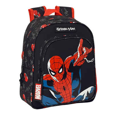 Spiderman Rucksack Marvel Spiderman Kinderrucksack Hero Schwarz 27 x 33 x 10 cm Spider-Ma