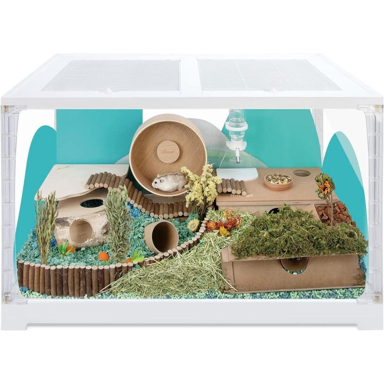 LuxusKollektion Kleintierkäfig Hamsterkäfig Stacker Serie Mäuse Gerbils Degus Glas Kunststoff