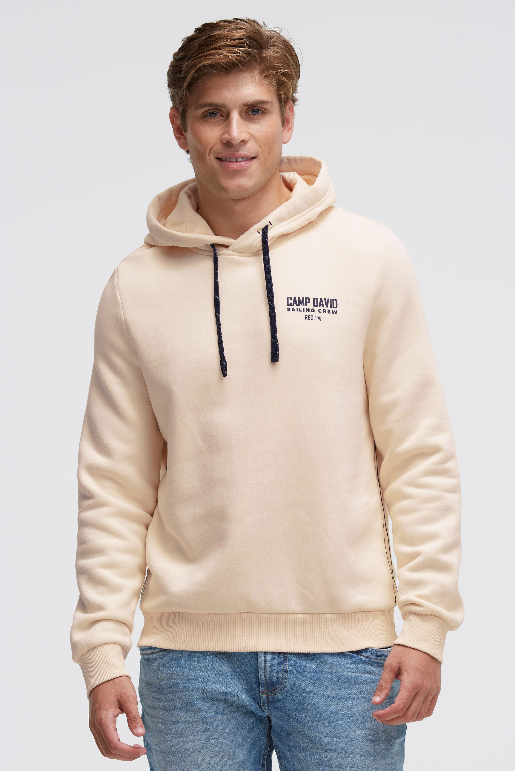 CAMP DAVID Kapuzensweatshirt mit reflektierenden Details