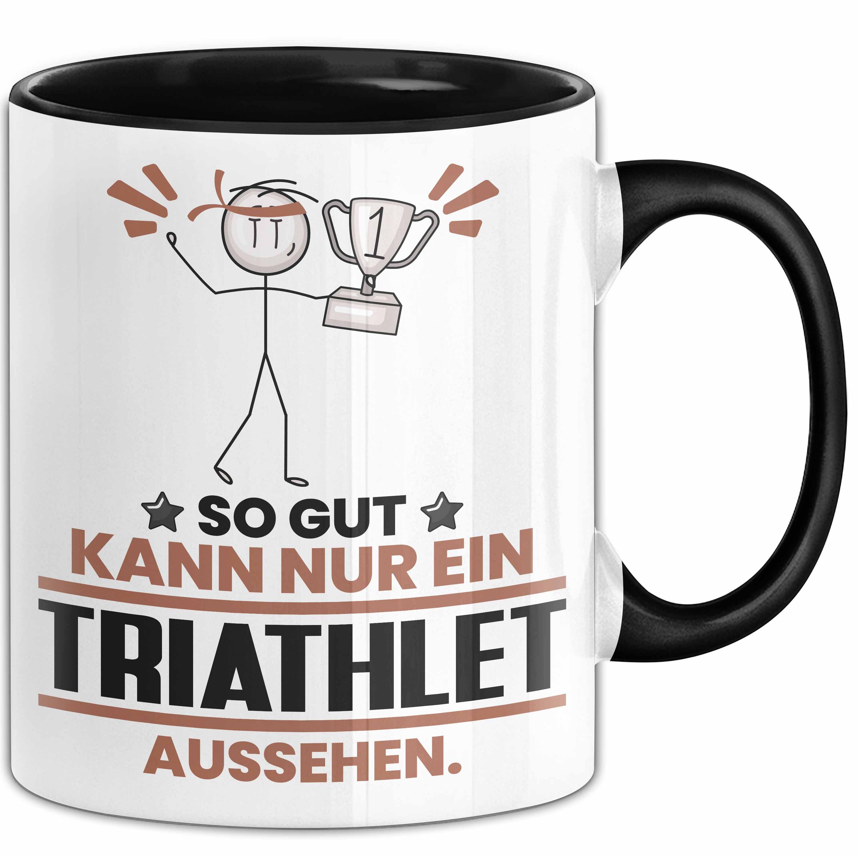 Trendation Tasse Triathlet Geschenk Tasse So Gut Kann Nur Ein Triathlet Aussehen Gesche, Keramik