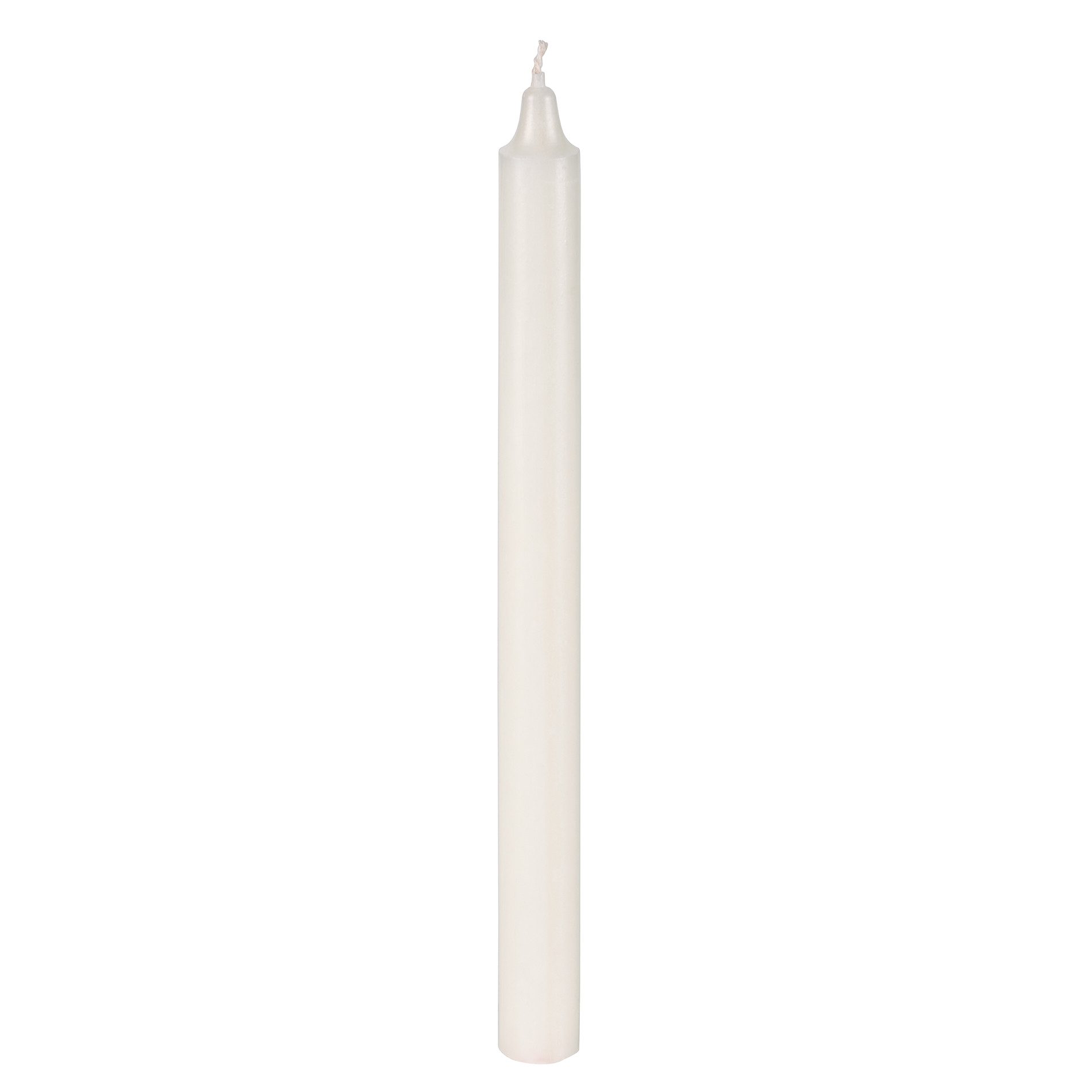 Tafelkerze Kerze rund, H 25 cm, D 2,1 cm, gezogen durchgefä