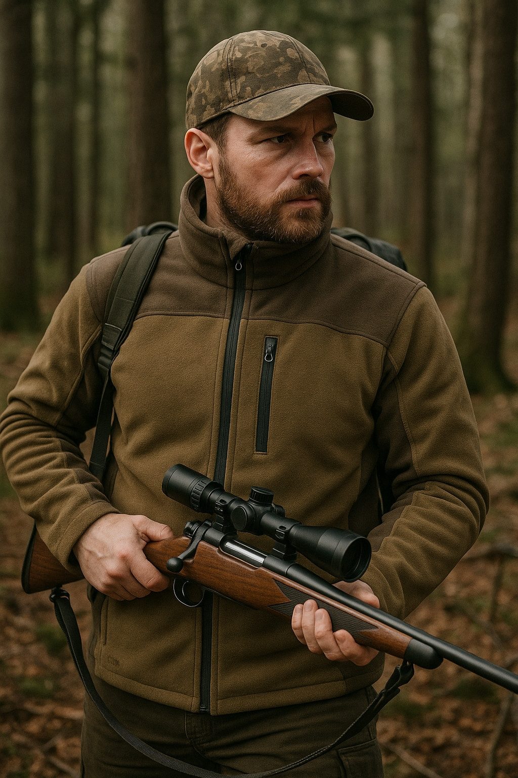 Hubertus® Hunting Outdoorjacke Fleecejacke Jagdjacke "Amarillo" Herren oliv günstig online kaufen