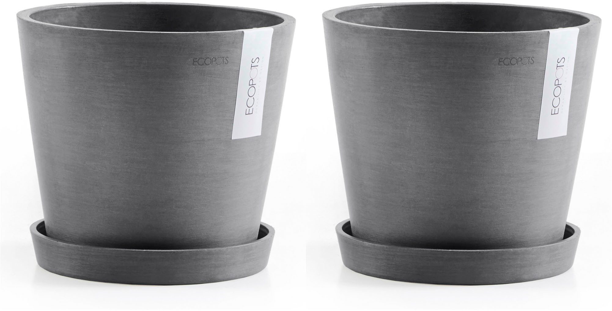 ECOPOTS Blumentopf Amsterdam (Set, 2 St), mit passenden Untersetzern günstig online kaufen