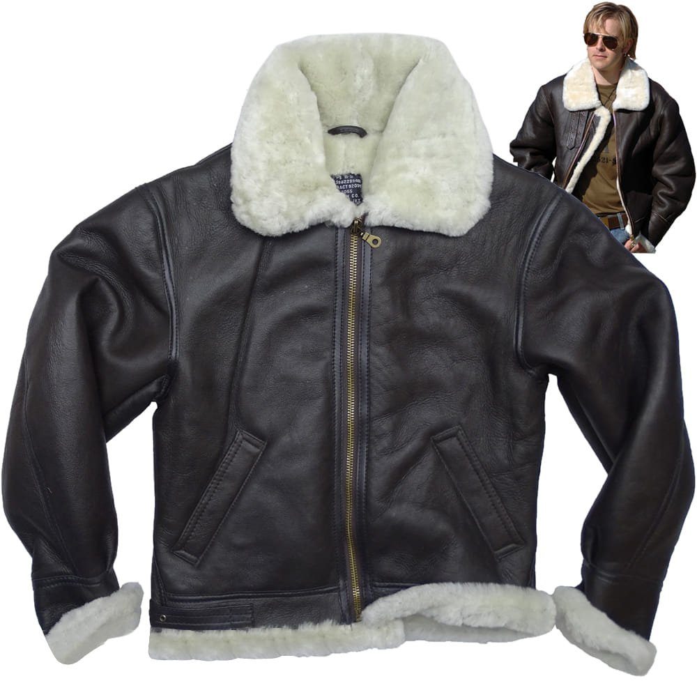 Outdoorjacke US Air Force Fliegerjacke B3 Leder