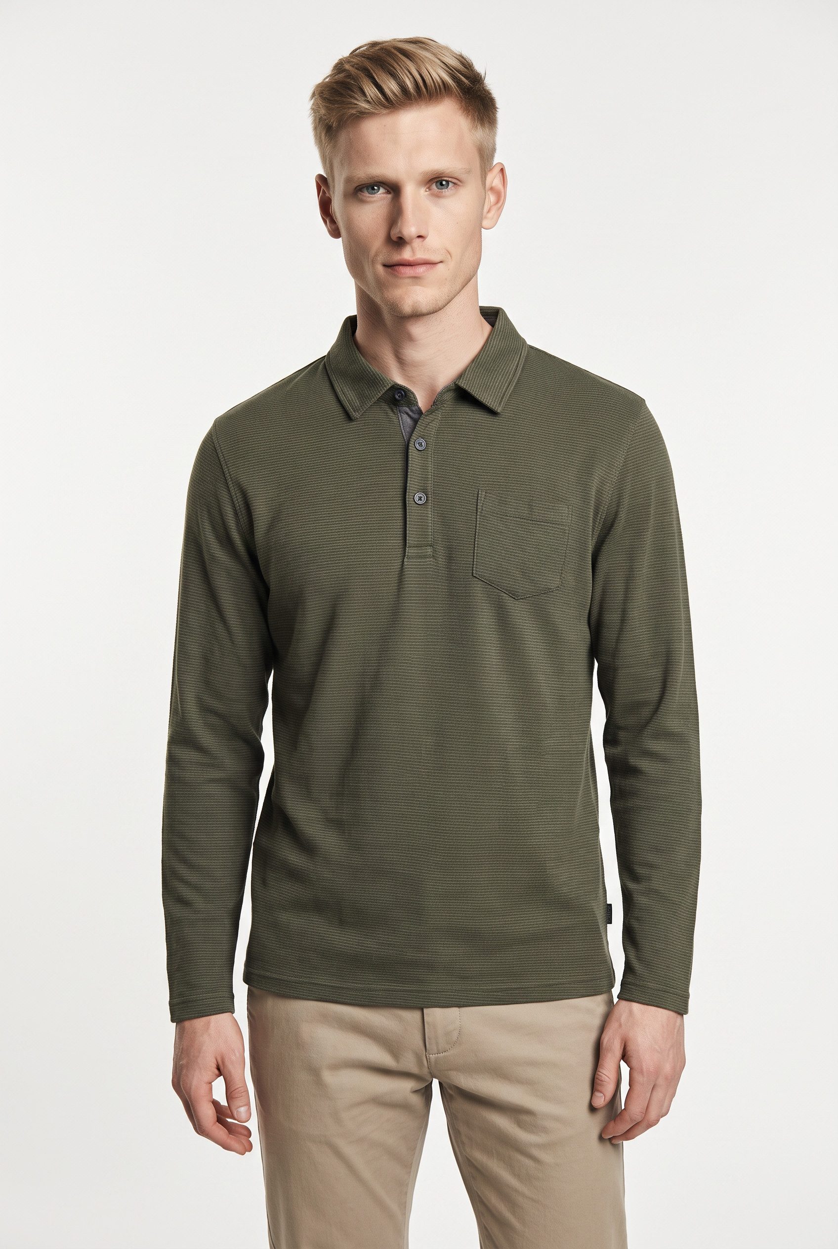 Pioneer Authentic Jeans Poloshirt Poloshirt yd stripe mit Brusttasche