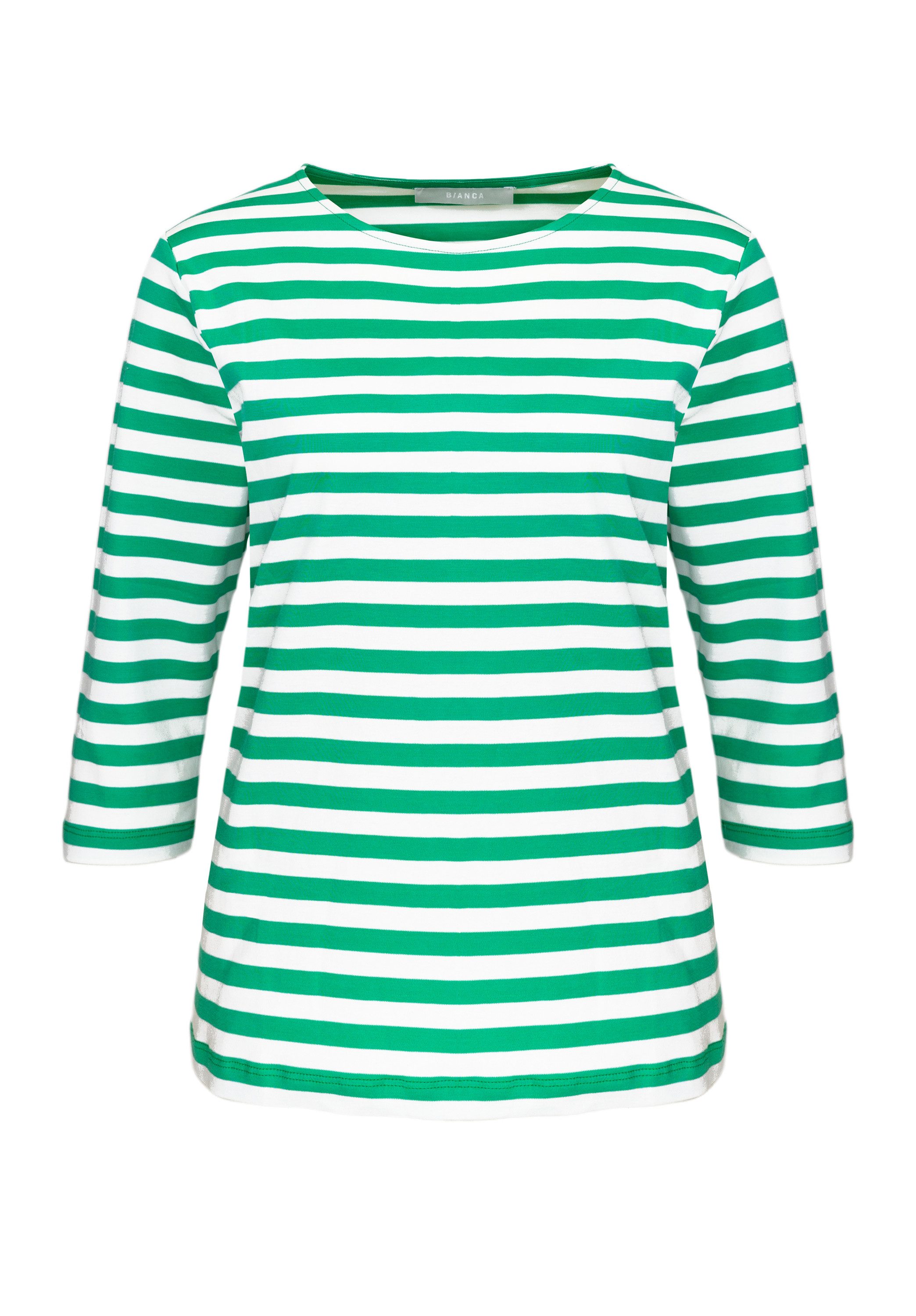 bianca Rundhalsshirt DINI im Ringellook aus günstig online kaufen