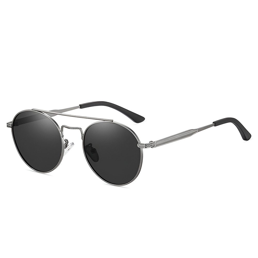 Sonnenbrille Herren UV Schutz Doppelbalkenrahmen Metall Outdoor