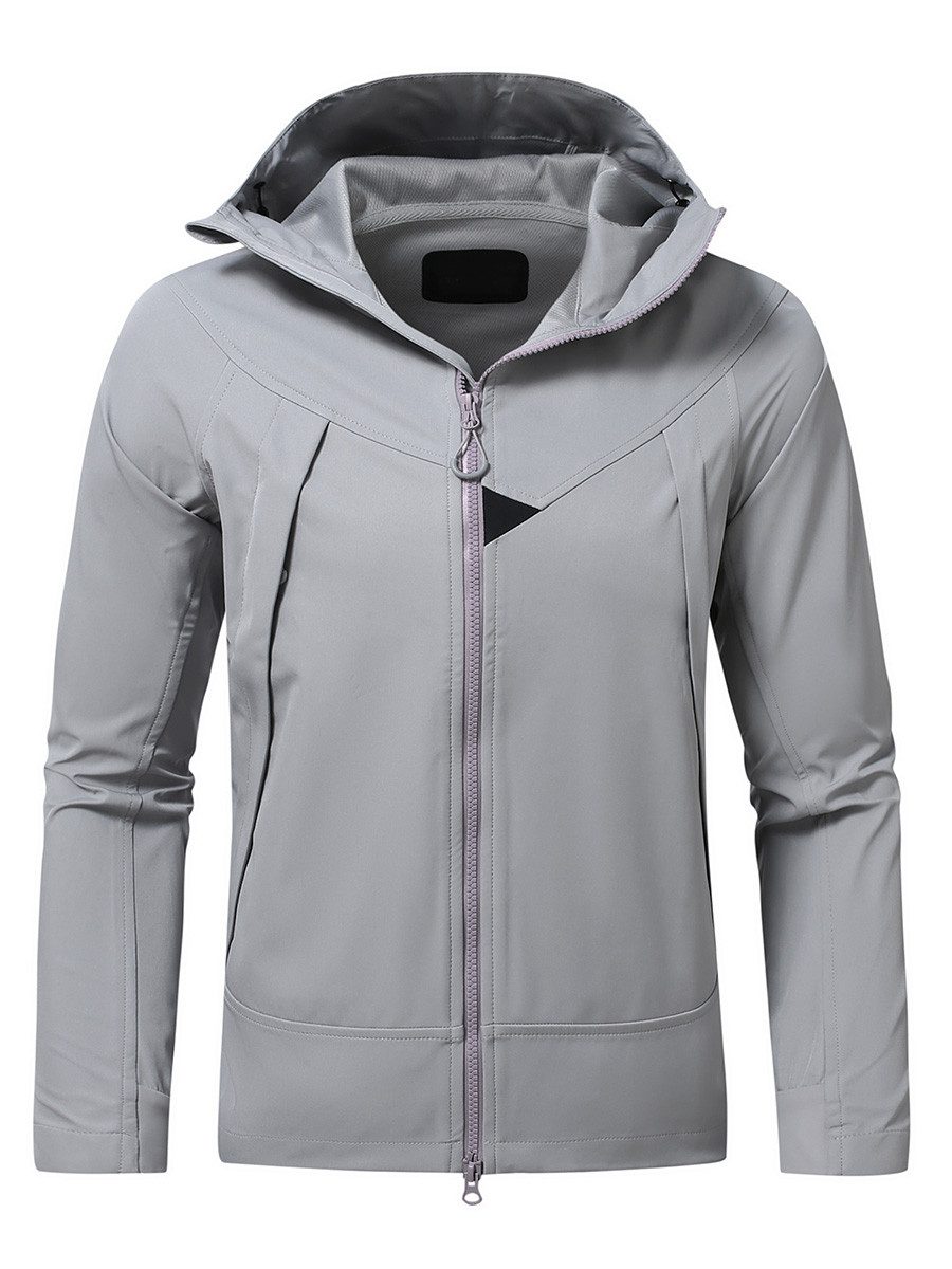 YOUTHUP Funktionsjacke Herren Leichte Outdoorjacke mit Kapuze
