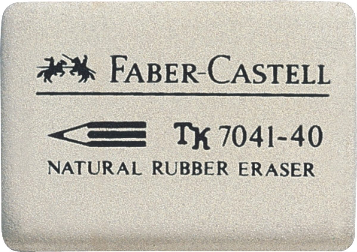 Faber-Castell Radiergummi Radiergummi Blei+Farbstifte 24x7x36mm weiß