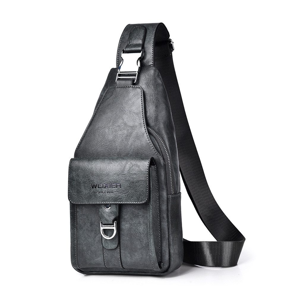 Blusmart Umhängetasche Modische Unisex-Brusttasche (Retro-Casual-Stil, Multifunktionstaschen), Verschleißfest und wasserdicht, leicht zu reisen