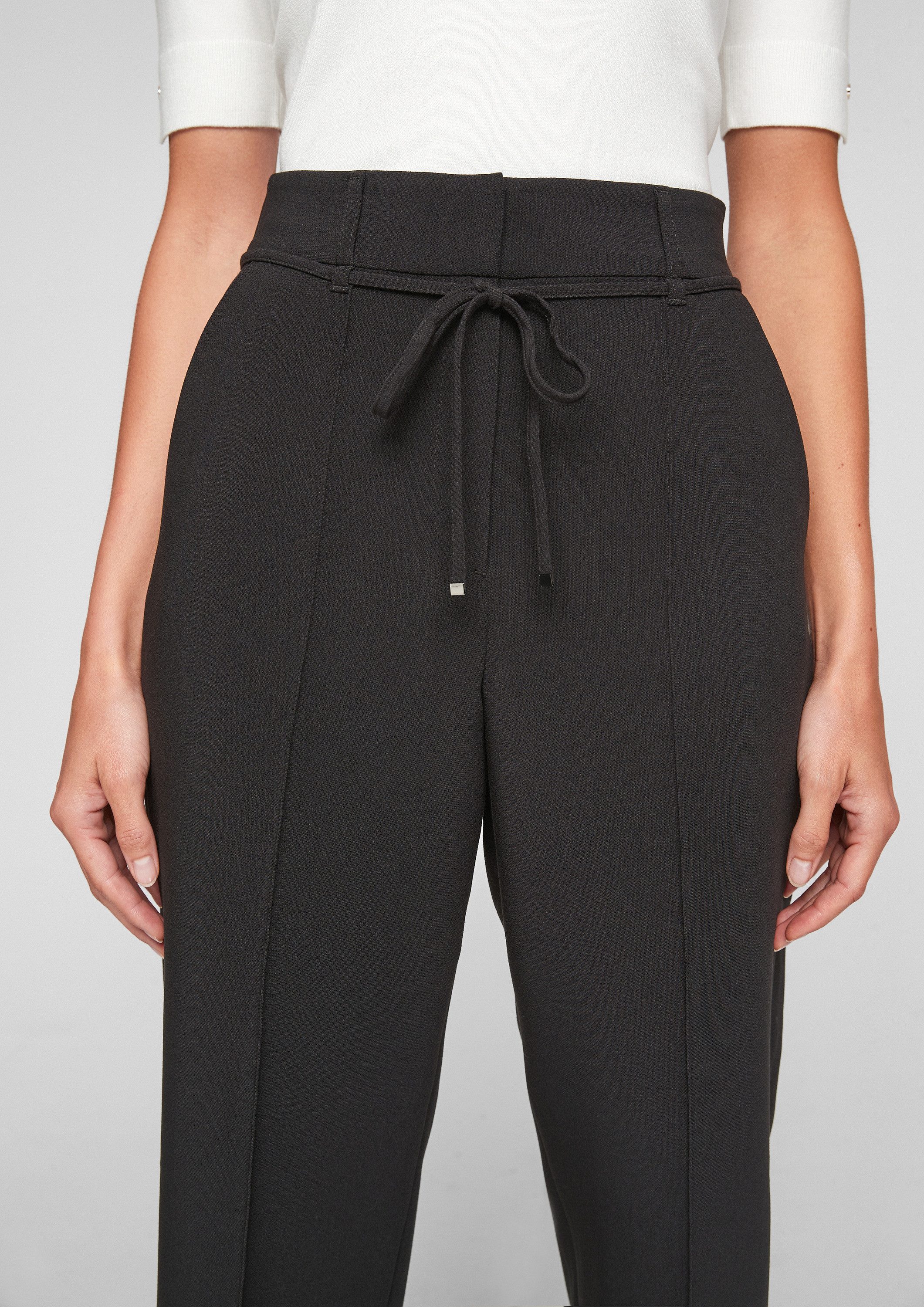 s.Oliver Culotte Hose Regular: Culotte mit Ziernaht – Bild 4 von 5