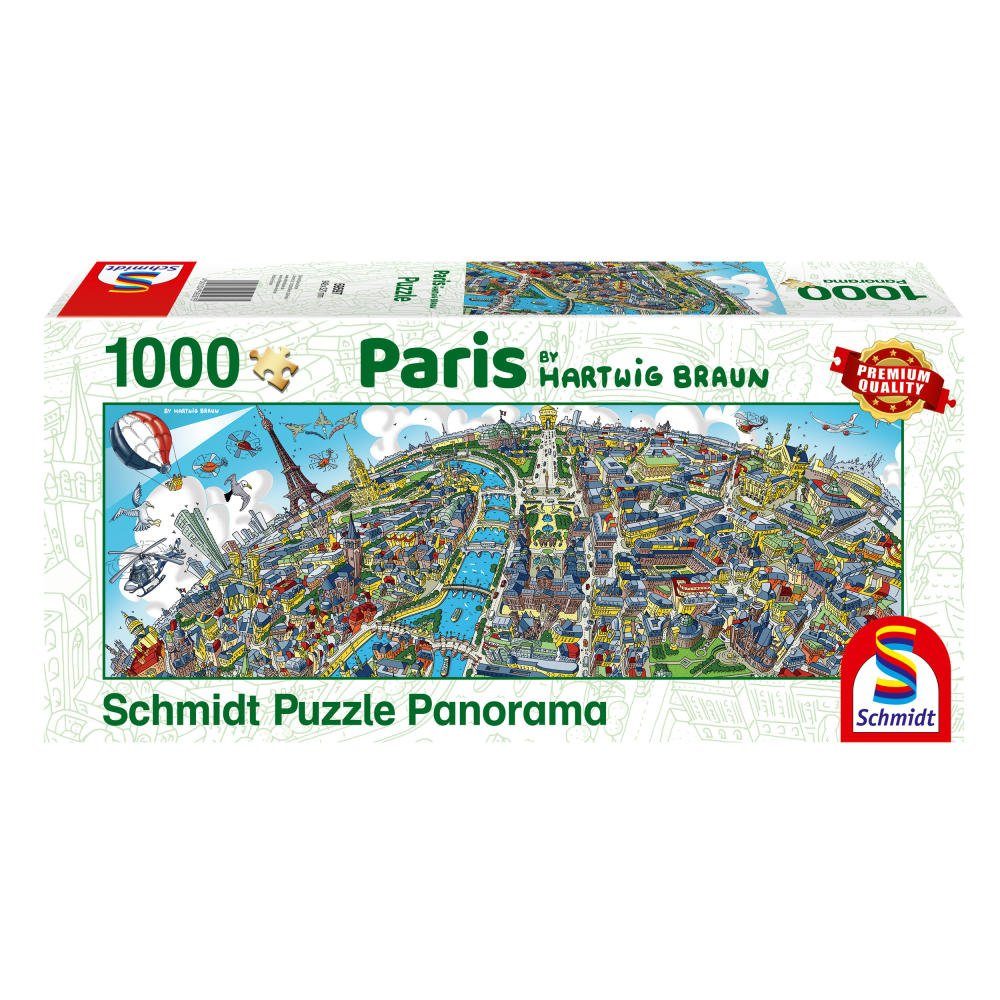 Schmidt Spiele Puzzle Stadtbild Paris Hartwig Braun, 1000 Puzzleteile