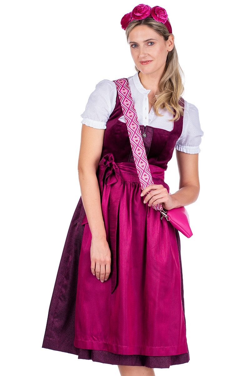 SPIETH & WENSKY Dirndl Buchsbaum Drindl Buchsbaum 2-teiliges Midi-Dirndl Kleid Dirndl Trachtenkleid mehr