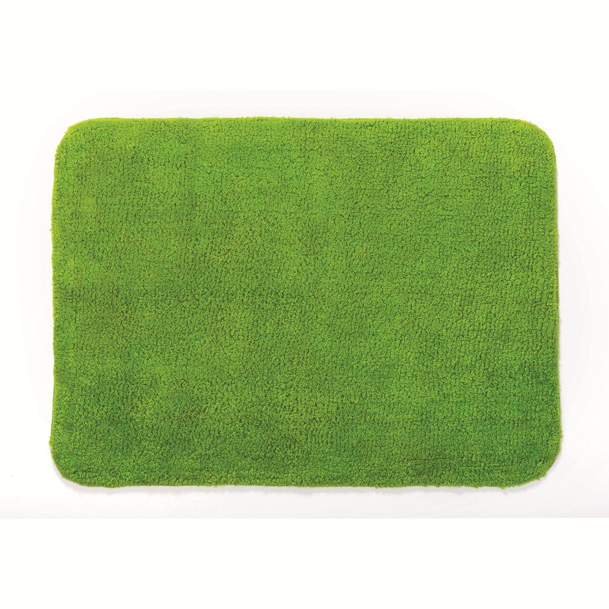 Badematte CAMPUS, Höhe 16 mm, Schlaufe zum Aufhängen, schnelltrocknend, saugstark, rutschhemmend, strapazierfähig, Baumwolle, rechteckig, 100% Baumwolle, 100% Baumwolle, angenehm natürlich, waschbar 30°, in vielen bunten Farben erhältlich, 50 x 70 cm, kiwi grün