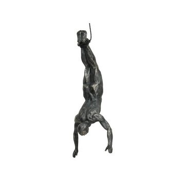 Engelnburg Dekofigur Hochwertige Dekofigur Skulptur Ornamentfigur Schwarz 12x8x30,5cm