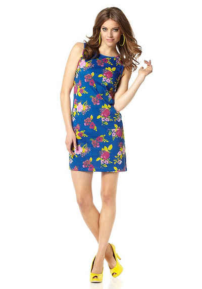 YESET Minikleid Topkleid Kleid Minikleid Blumen-Muster Mini ärmellos Gr. 32 217458