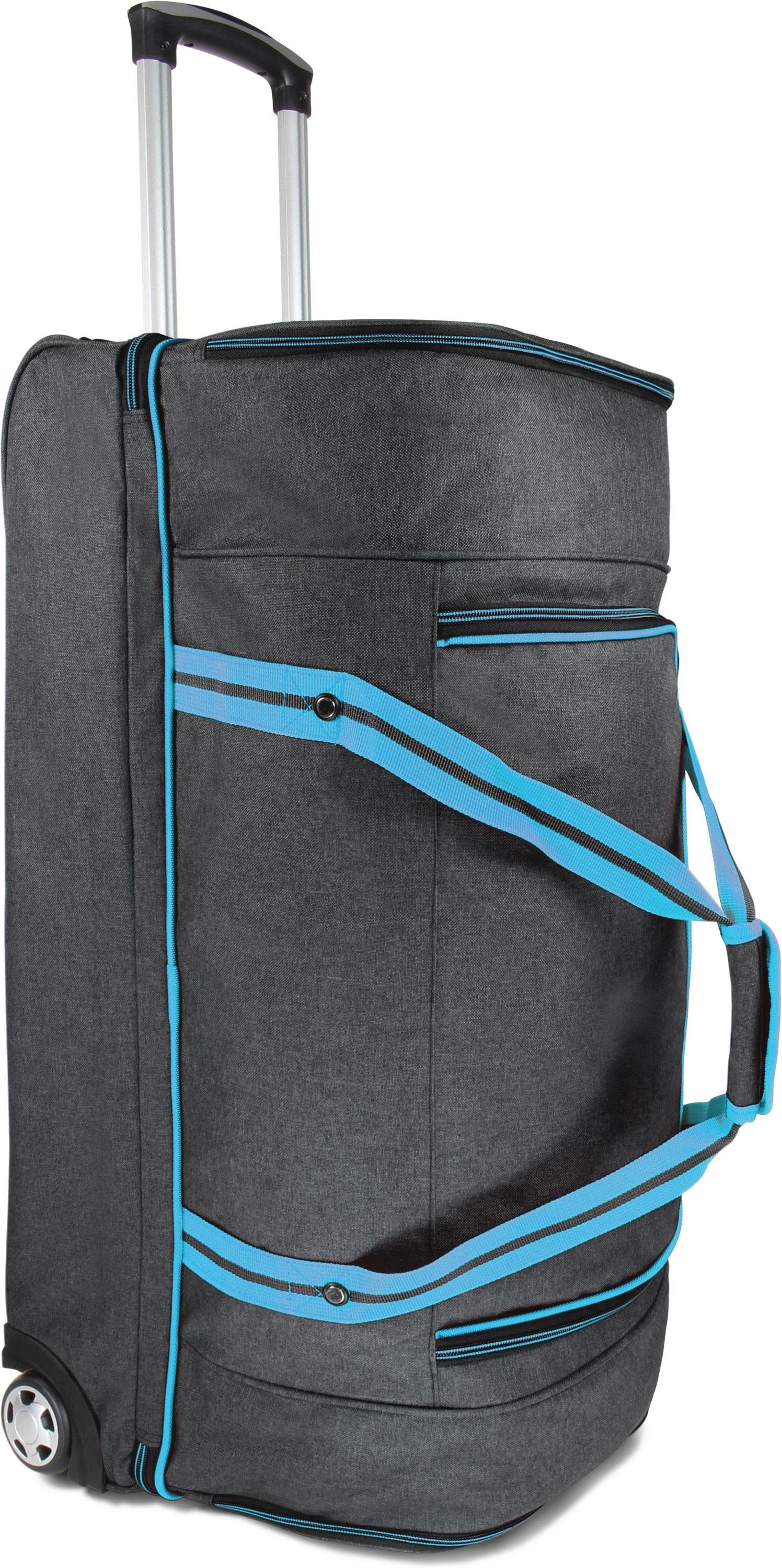 Großer Reisetasche 120, Kompass Blau 120 mit Liter Reisetrolley Volumen 120 l normani Reisetasche