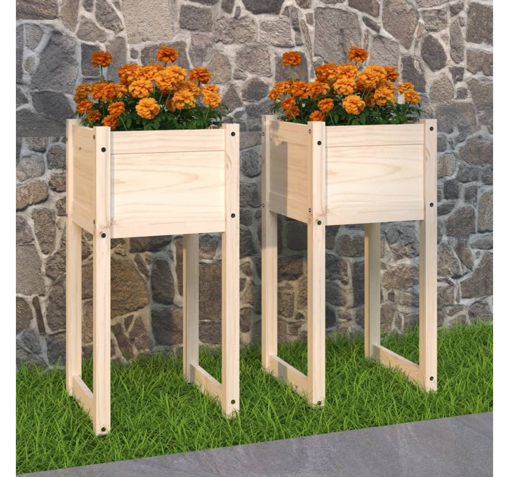 Thumbnail - vidaXL Pflanzkübel Pflanzkübel Blumenkübel Pflanzcontainer Pflanzgefäße 2 Stk 40x40x81 cm