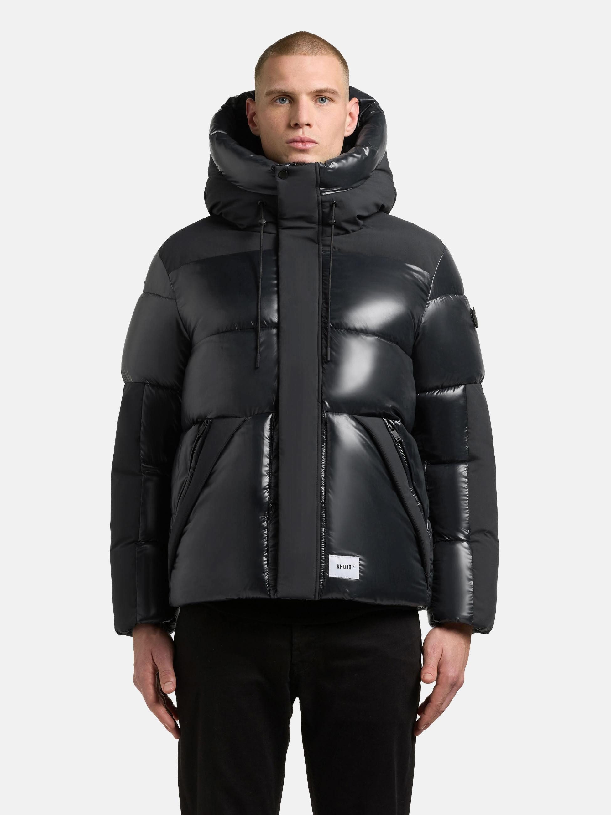 khujo Steppjacke Alst Schimmernde Herren Jacke mit innenliegenden Rucksack- günstig online kaufen