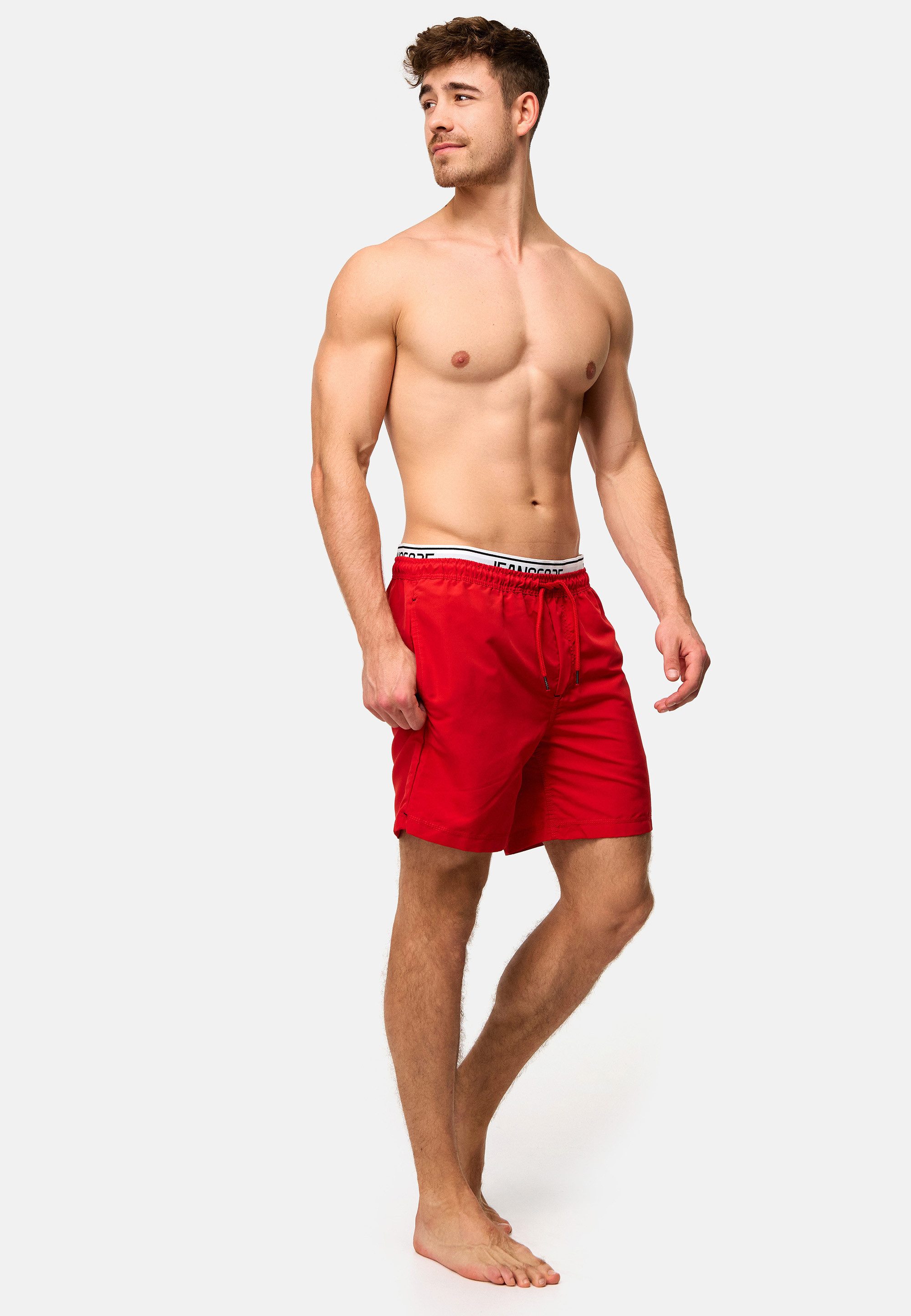 INDICODE Badeshorts Herren Solomon Schwimmshorts mit elastischem Bund und Kordelzug – Bild 5 von 5