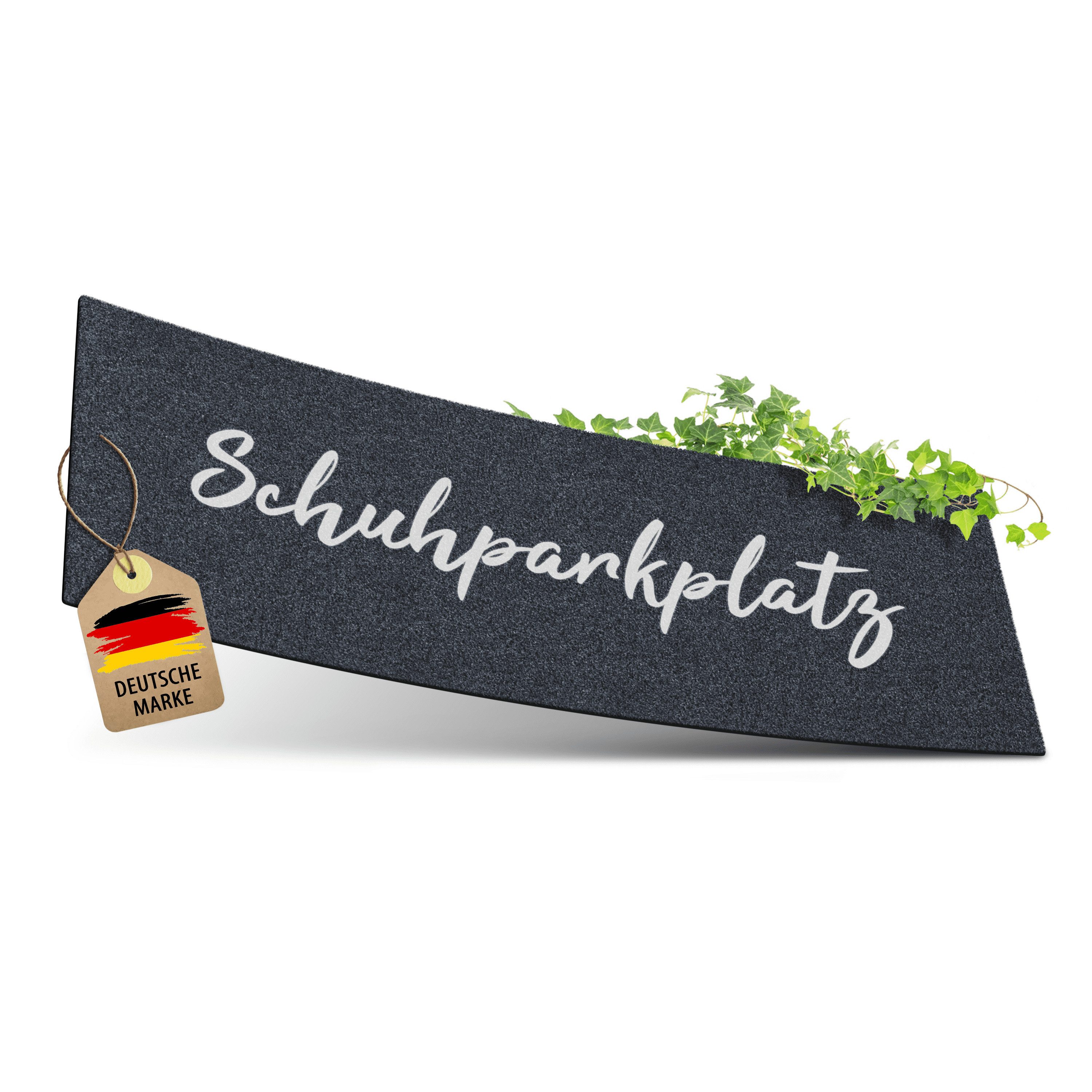 ElbFuchs Fußmatte Schuhparkplatz, Waschbare & Rutschfeste Indoor-Schuhmatte, Schmutzfangmatte für Flur & Eingang