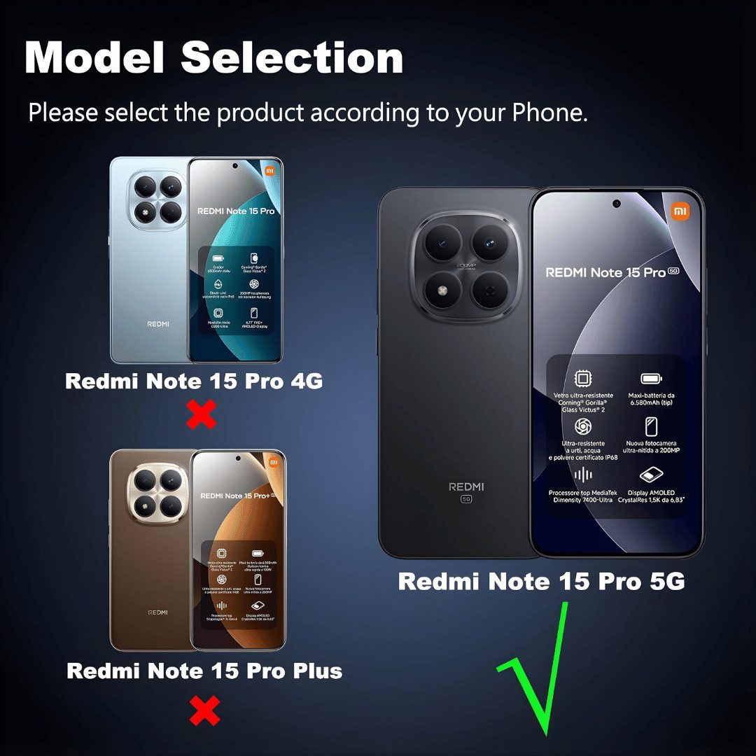 SmartUP Smartphone-Hülle für Xiaomi Redmi Note 15 Pro 5G MagSafe Silikon Schutzhülle Slim Case 6,67 Zoll, MagSafe-Technologie – Bild 2 von 5