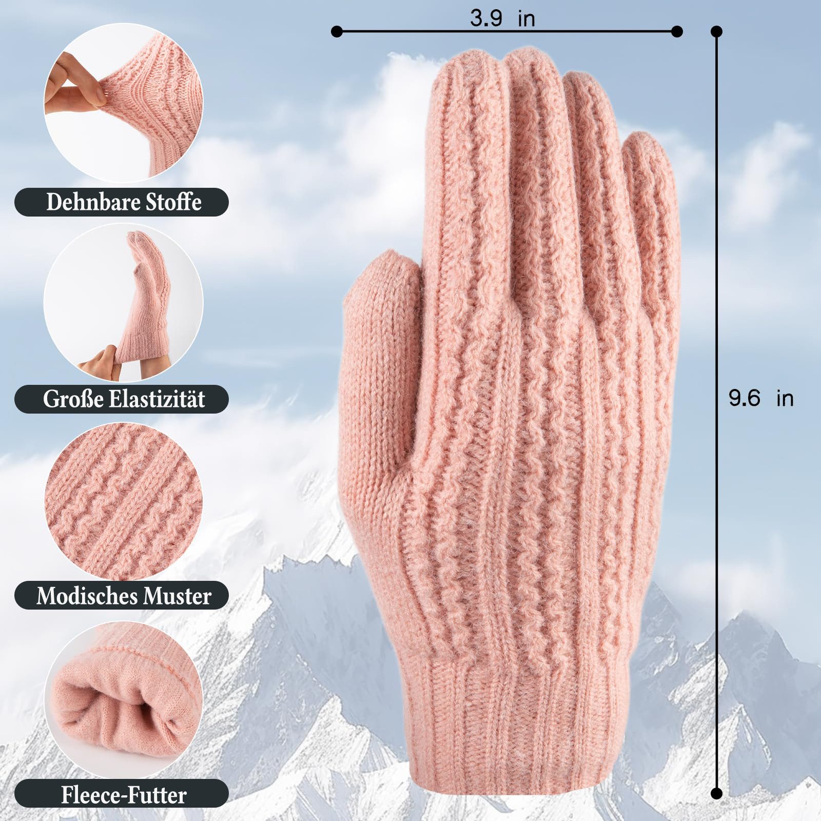 Coonoor Strickhandschuhe Winter Strickhandschuhe, Touchscreen elastische günstig online kaufen