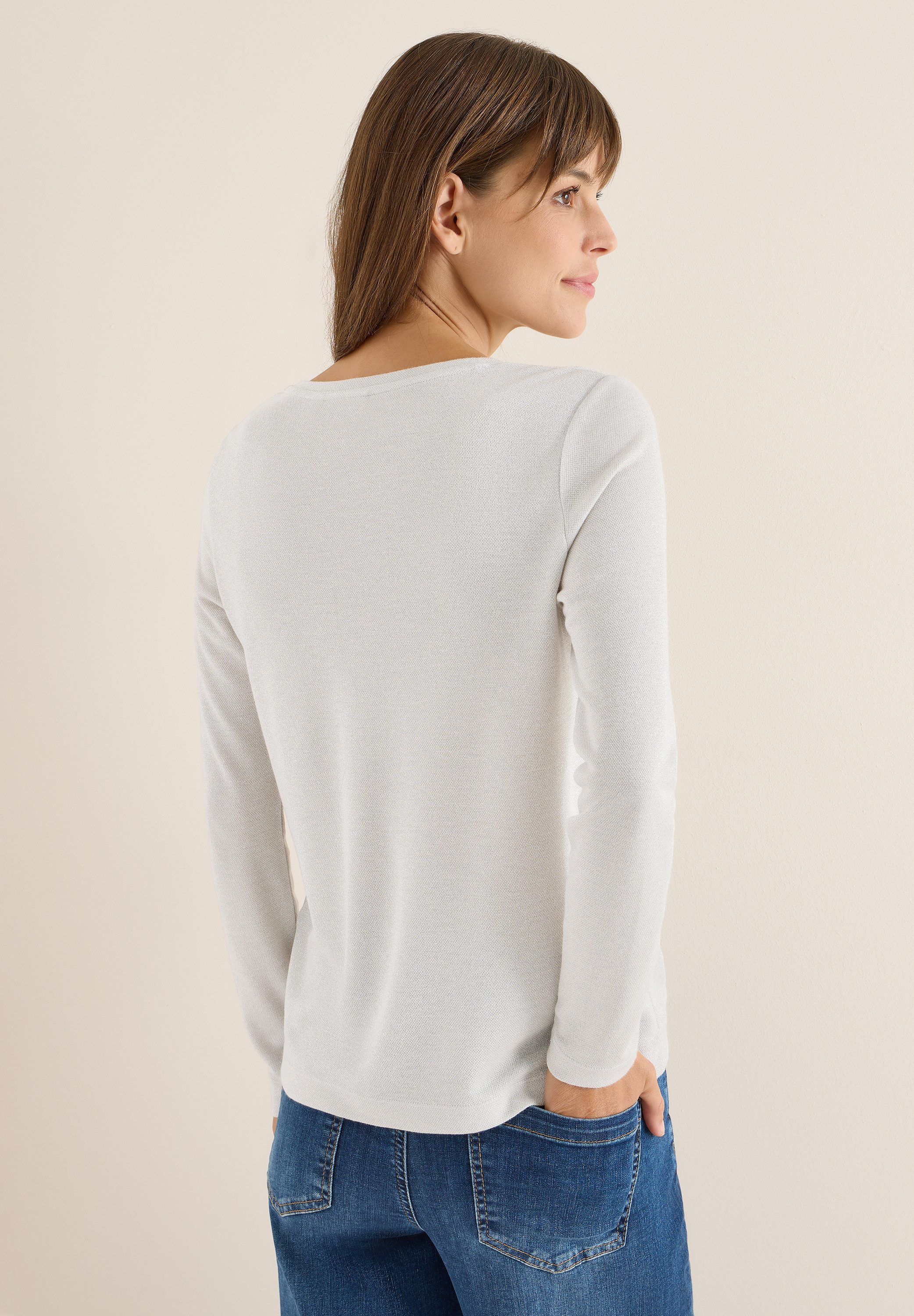 CECIL Langarmshirt im Glitzer-Look