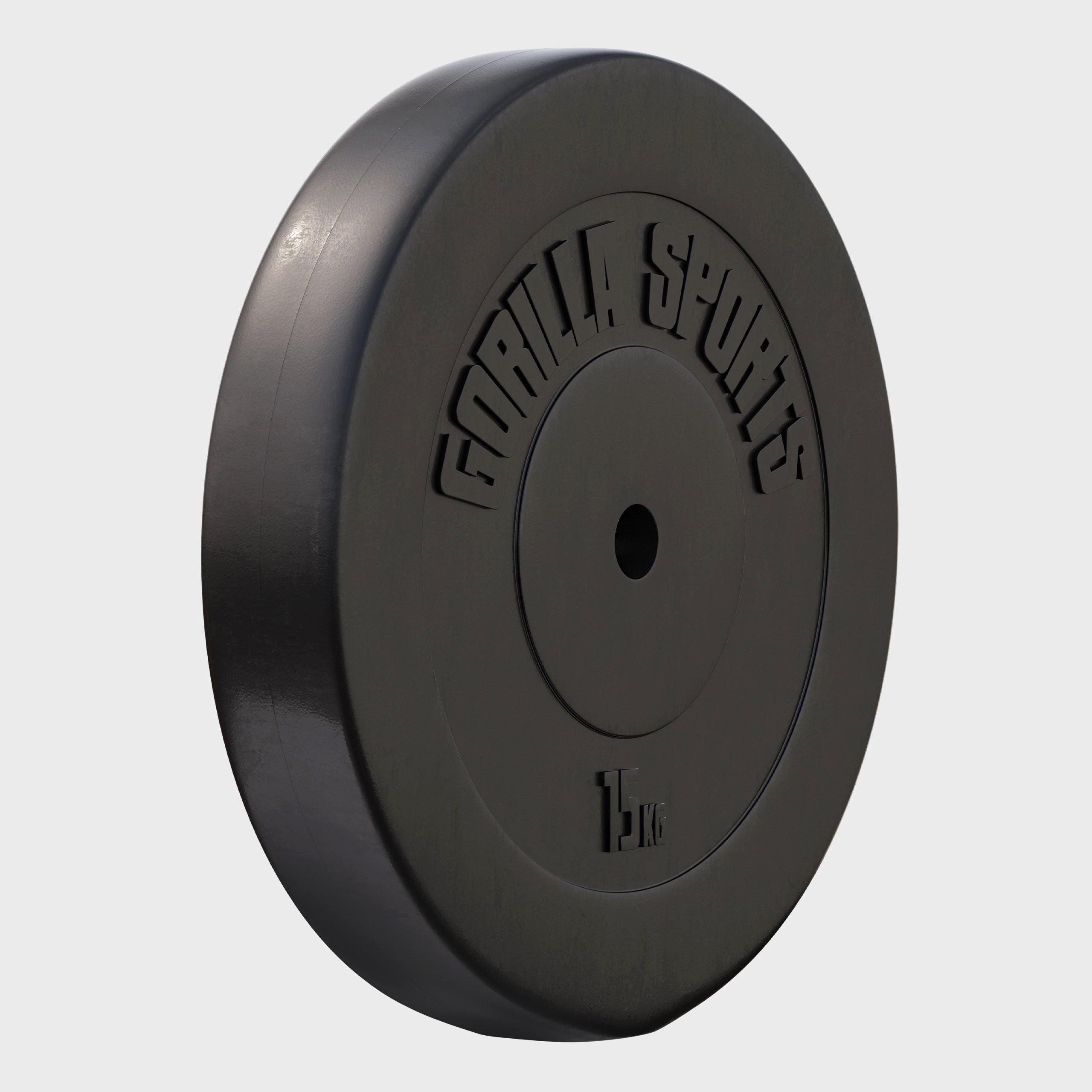 GORILLA SPORTS Hantelscheibe Hantelscheibe 30/31 mm Kunststoff 1,25-15 KG, 15 kg
