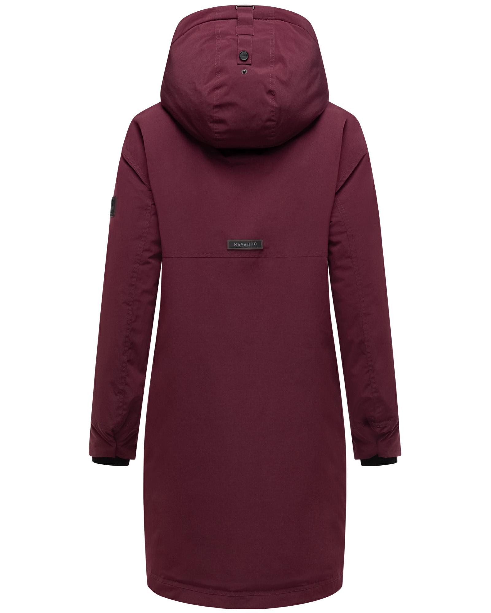 Navahoo Wintermantel Hageltanz 14 Warmer Damen Kurzmantel mit Kapuze