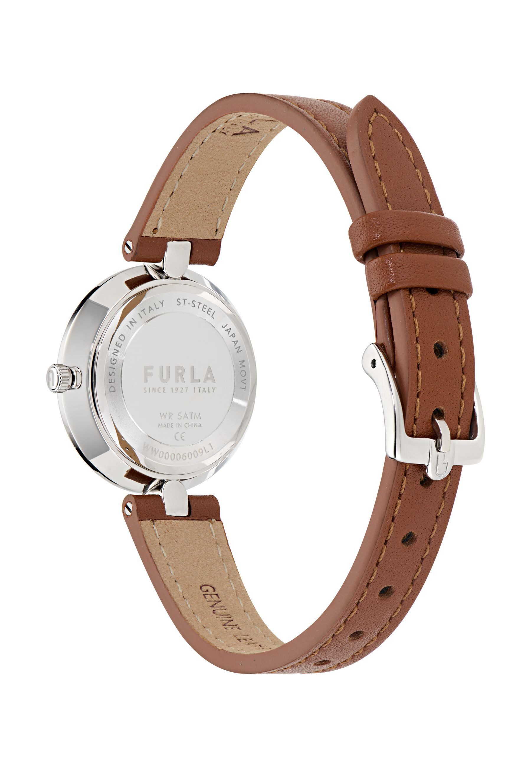 Furla Quarzuhr FURLA LOGO LINKS, (1-tlg., Not a set – not applicable to this product), Quarz-Analoguhr