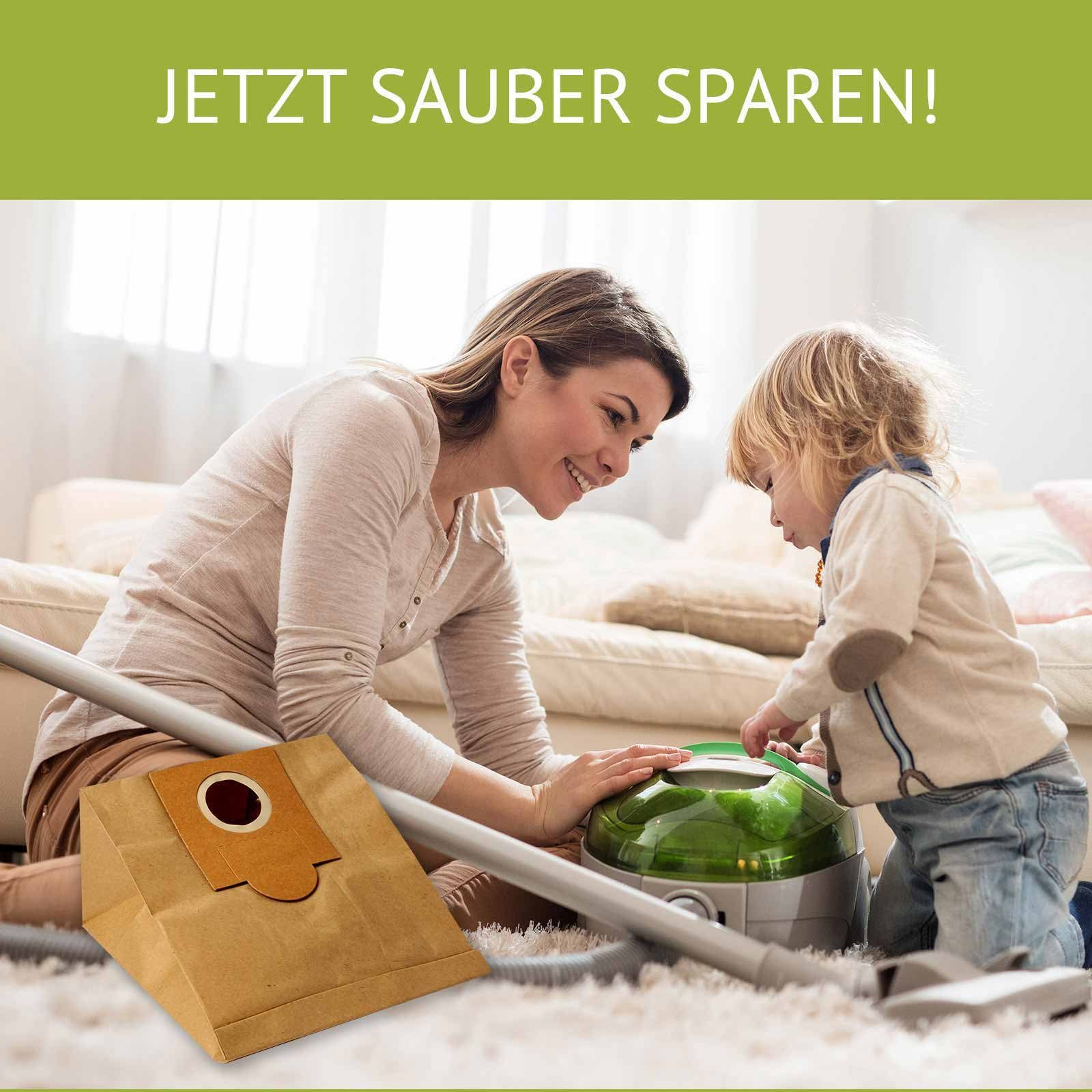 eVendix Staubsaugerbeutel 20 Staubsaugerbeutel kompatibel mit Omega Comfort Brillant, passend für Omega Comfort Brillant, 20 St.