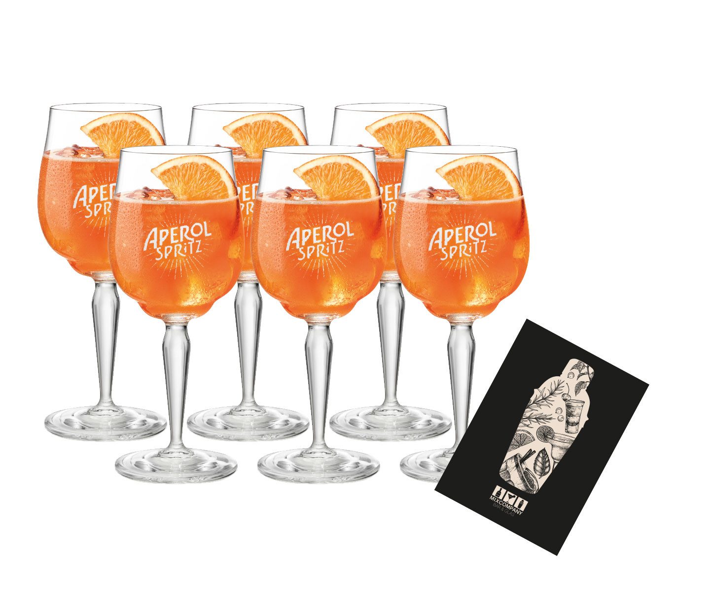 Ballon Aperol-Spritz-Gläser, 6er-Set