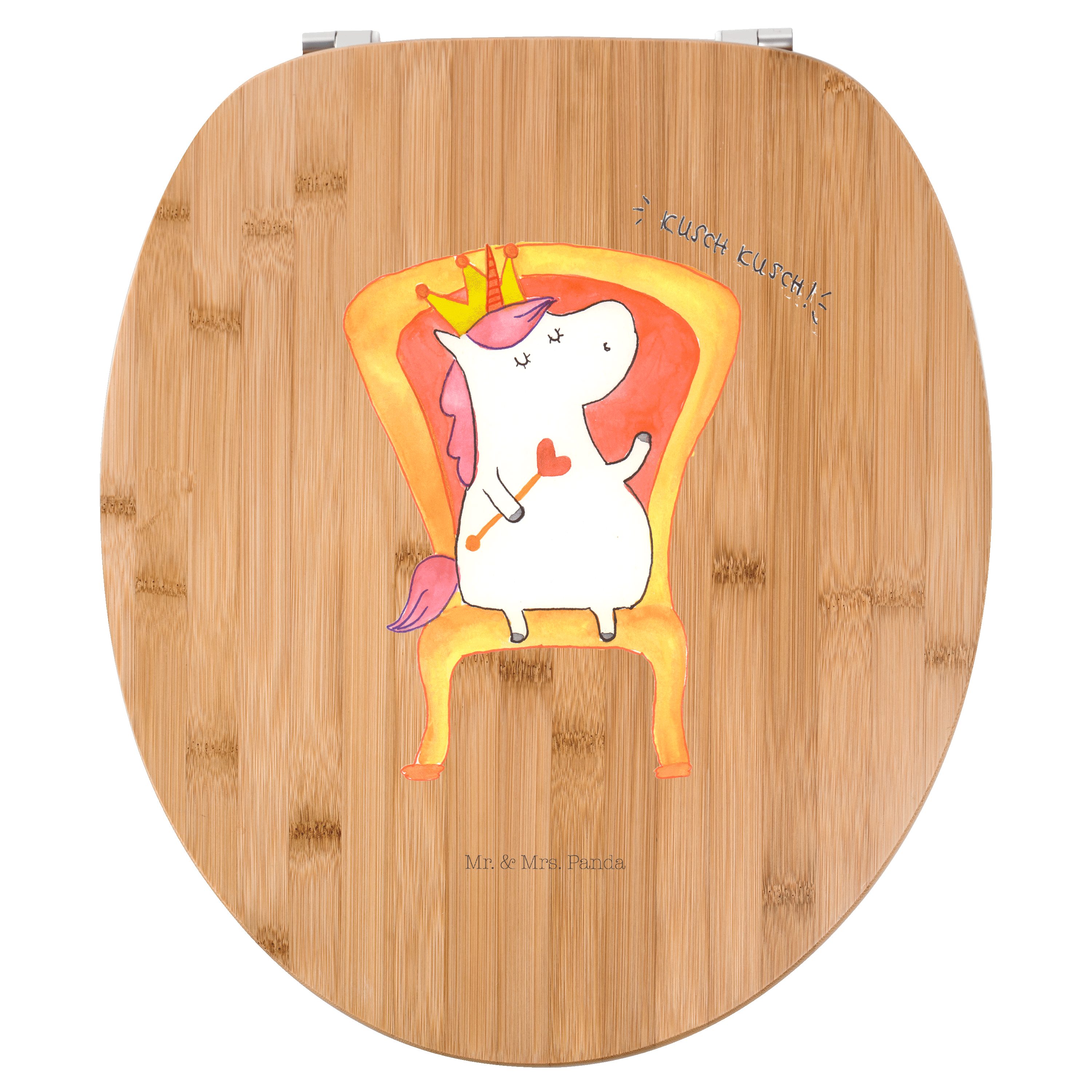 WC-Sitz Einhorn Prinzessin - Transparent - Geschenk, Klobrille, Toilettendeck