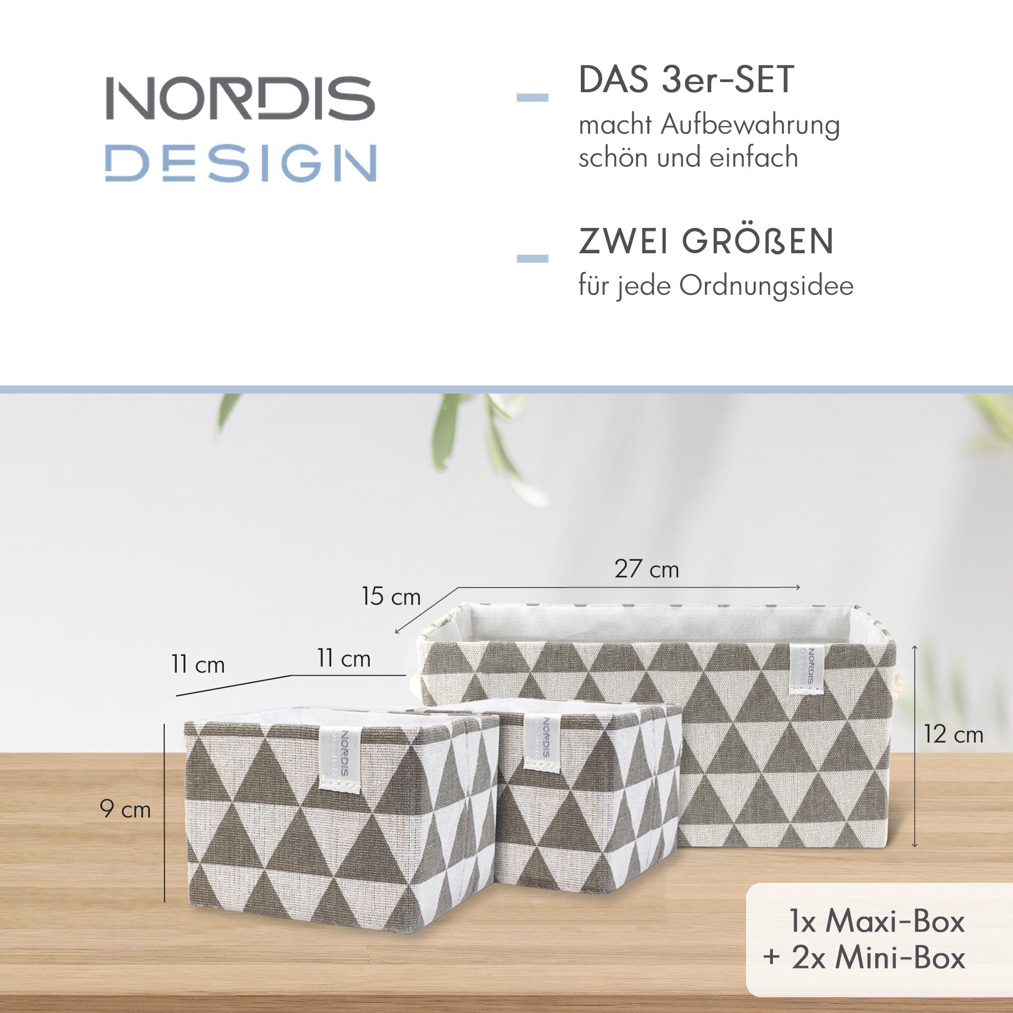 NORDIS DESIGN Aufbewahrungsbox Set "Niclas" aus günstig online kaufen