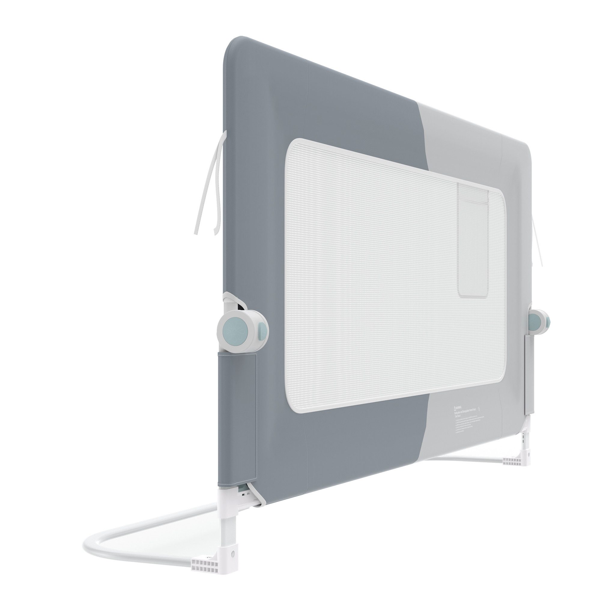 FIVMEN Bettschutzgitter Rausfallschutz Bettgitter Zusammenklappbar Bettschutzgitter, 180 Grad Babybett Höhenverstellbar Schutzgitter Bett